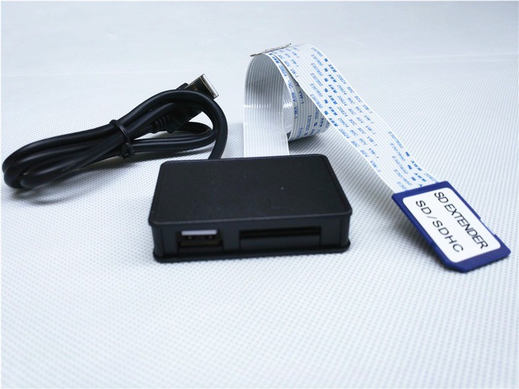2in1 USB to SD Extension Cable Extender Reader Box Mobile Phone for Data Update