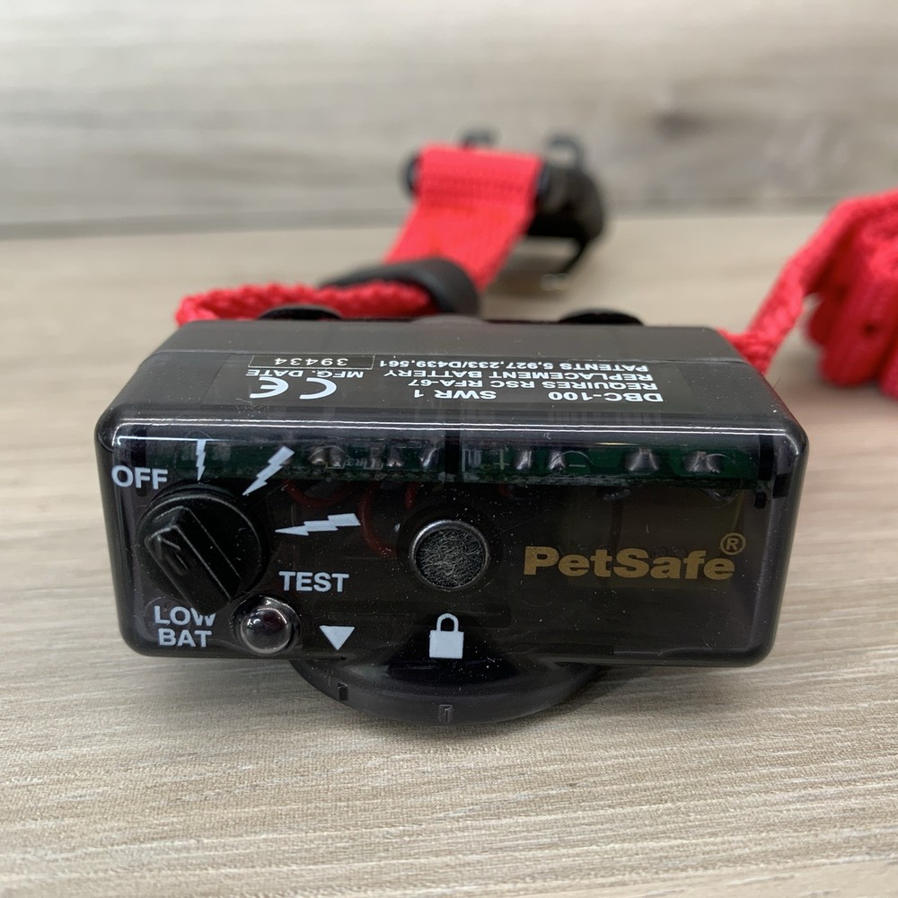 PetSafe DBC-100 Bark Control Collar Red Nylon Adjustable Strap No Battery New