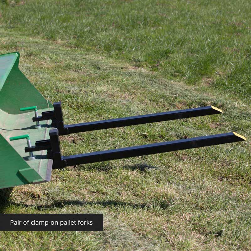 Titan Attachments UA USA Made Grey Step-Through Pallet Fork Frame Attachment