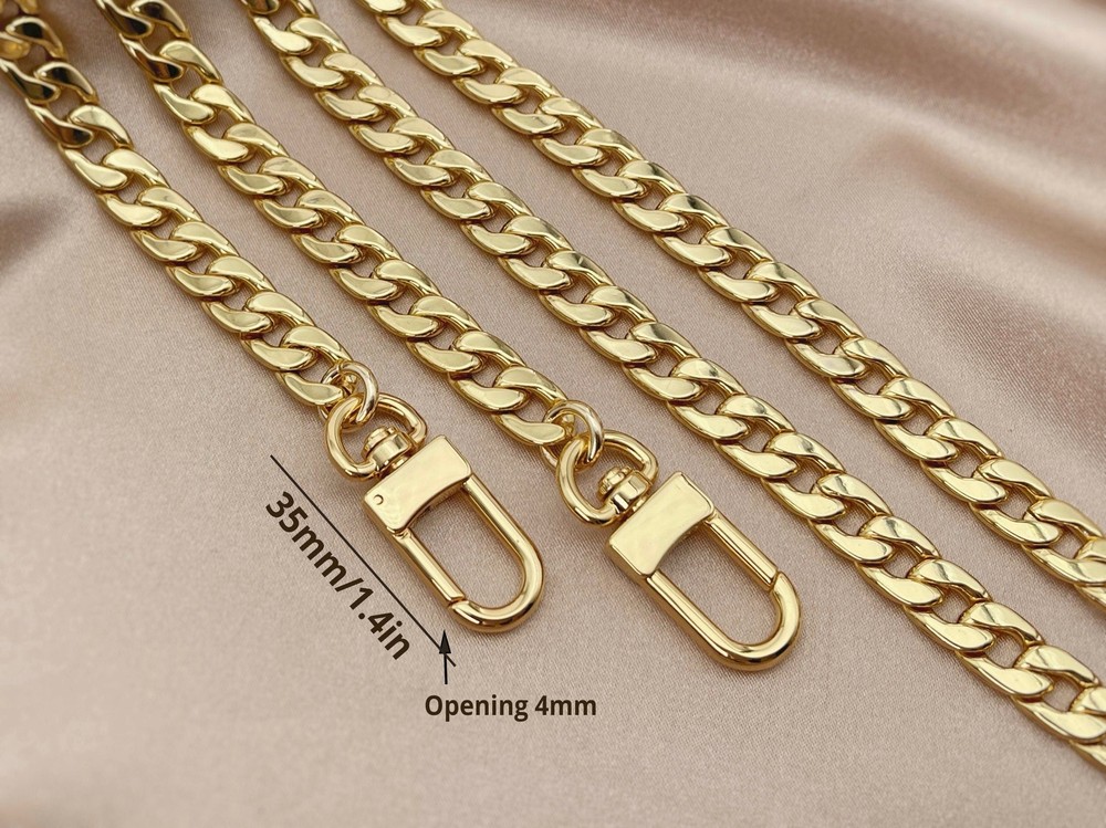 9.2mm Gold Plated Bag Chain Strap