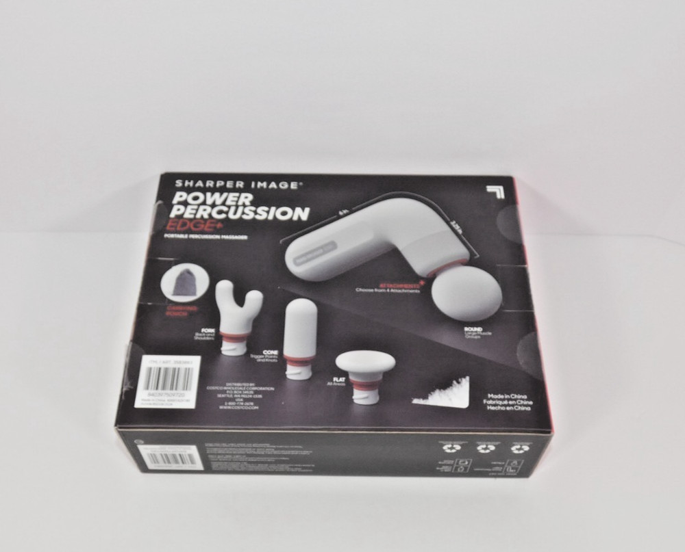 Sharper Image Power Percussion Edge+ Portable Percussion Massager