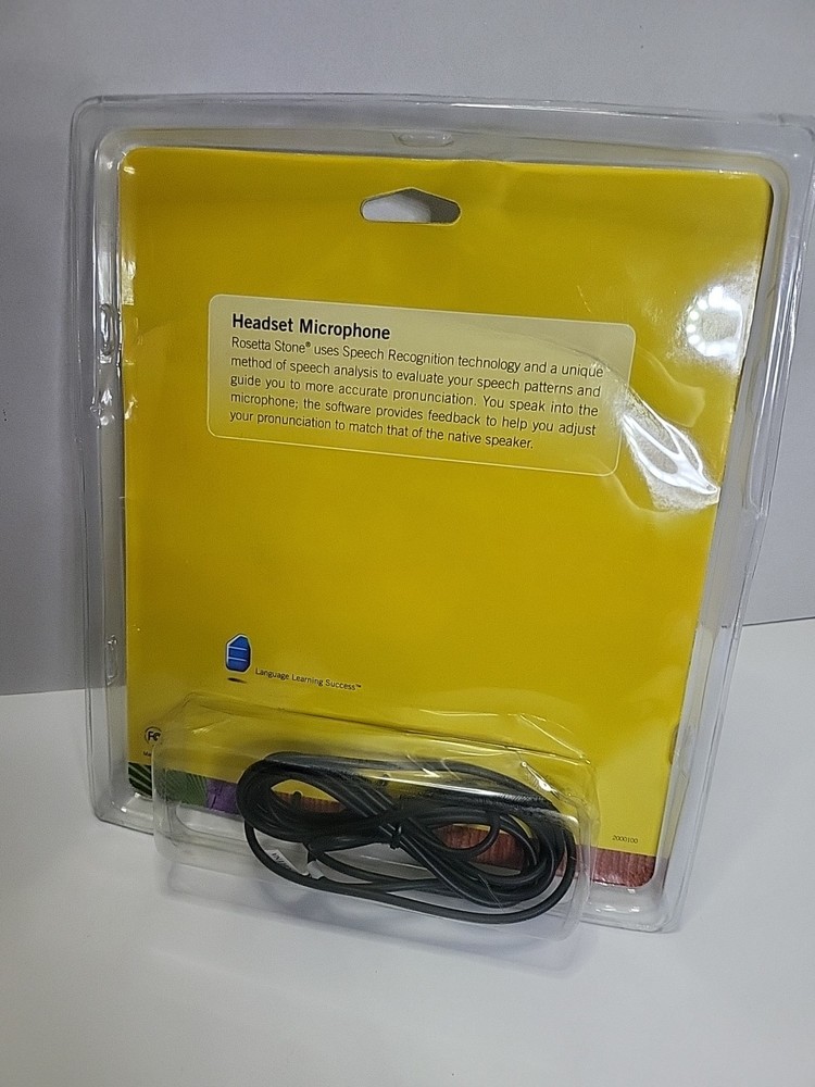 Rosetta Stone Headset Microphone USB For Language Learning Software New Sealed!