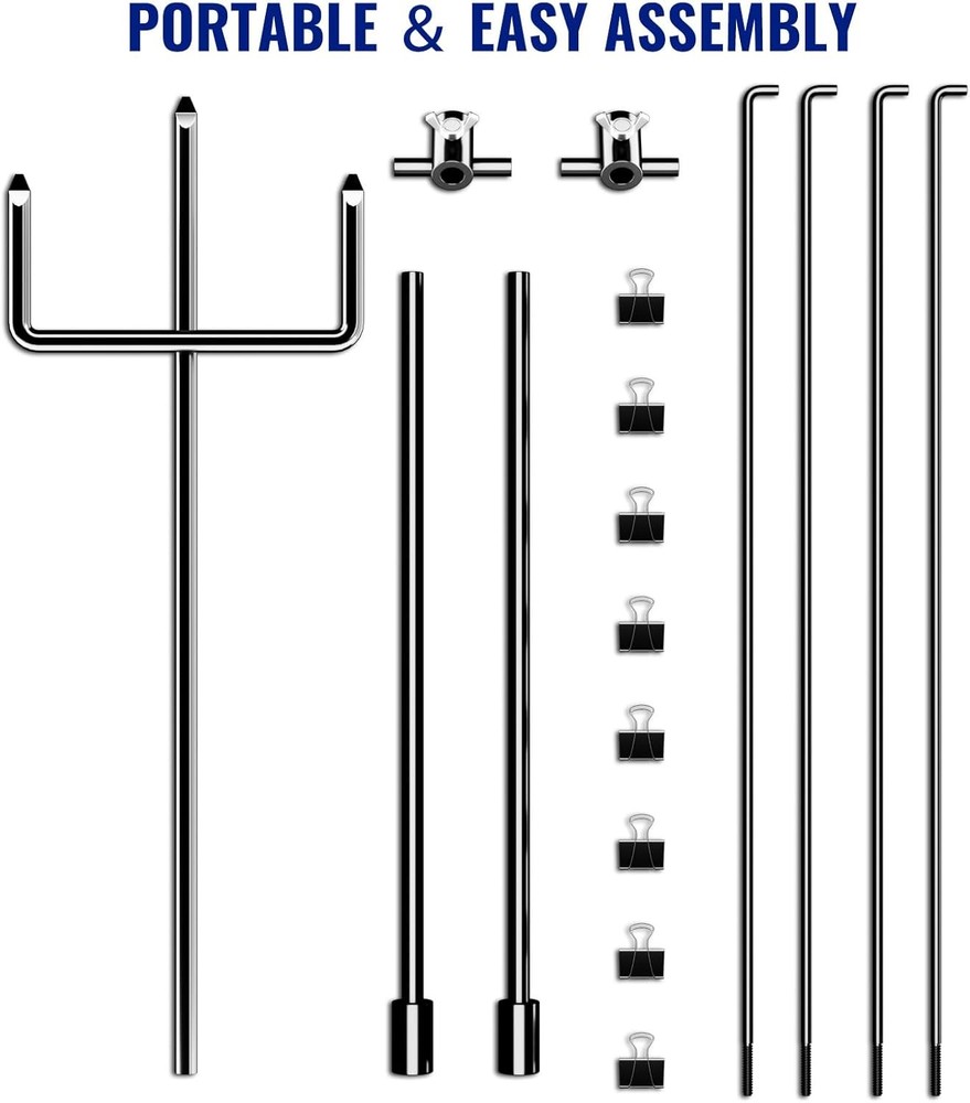 Highwild Adjustable Paper Target Stand, Frame with 8 A- Stand