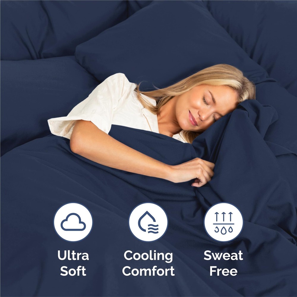 King Size 4 Piece Sheet Set - Comfy Breathable & Cooling Bed Sheets Set - Hot...