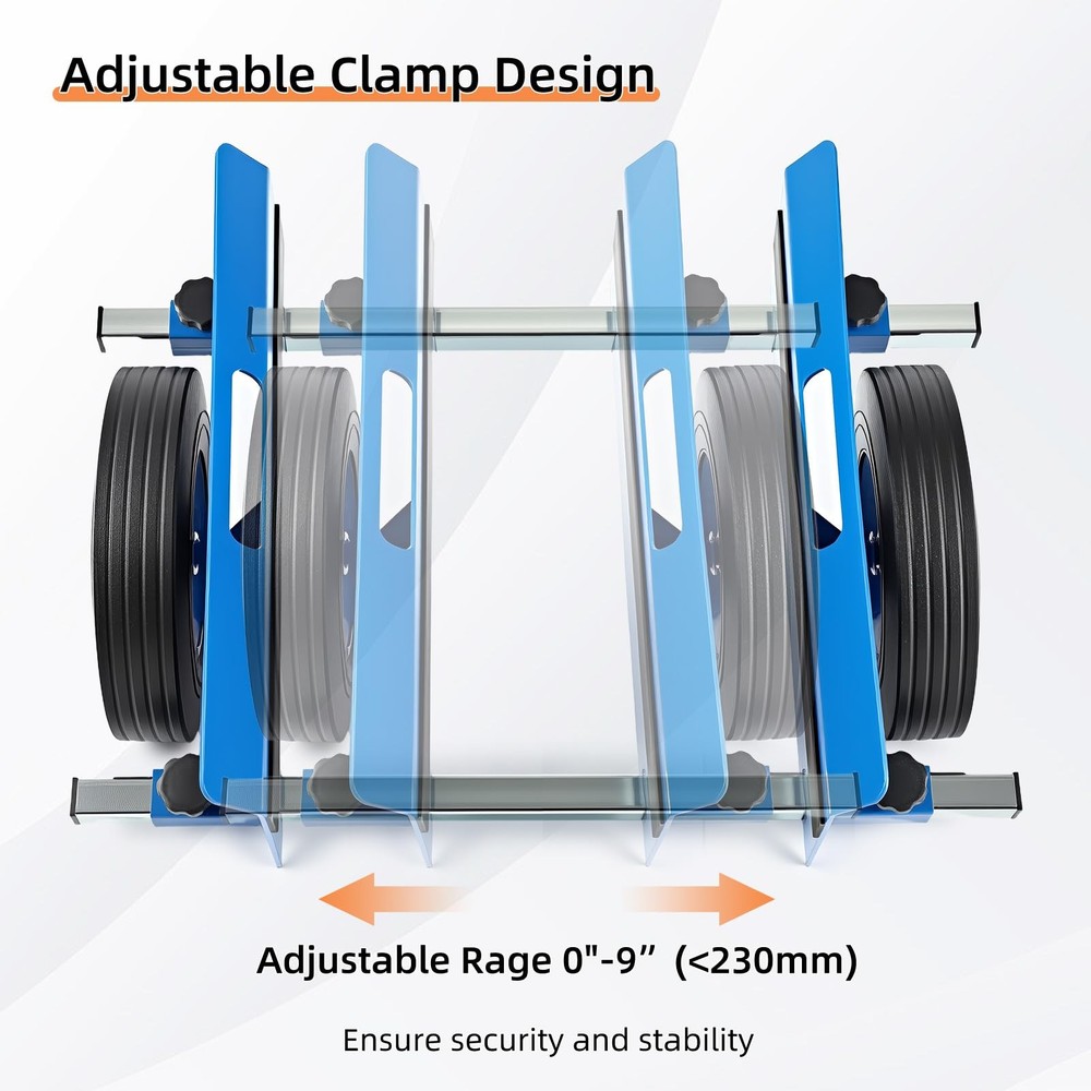 Heavy Duty Panel Dolly 1100LBS Capacity Door Cart with 10" Solid Rubber Wheel...