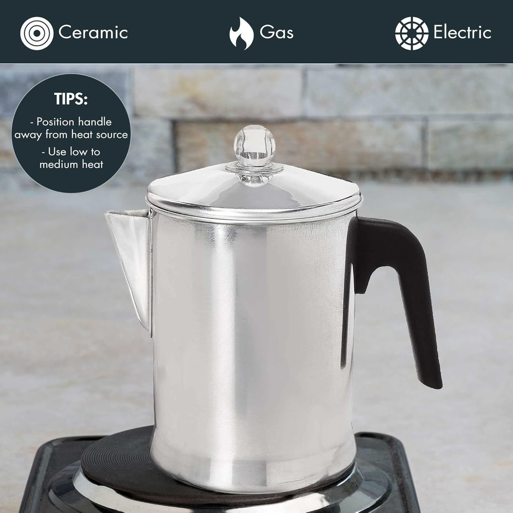 Stovetop Percolator Coffee 9 Cup Perculator