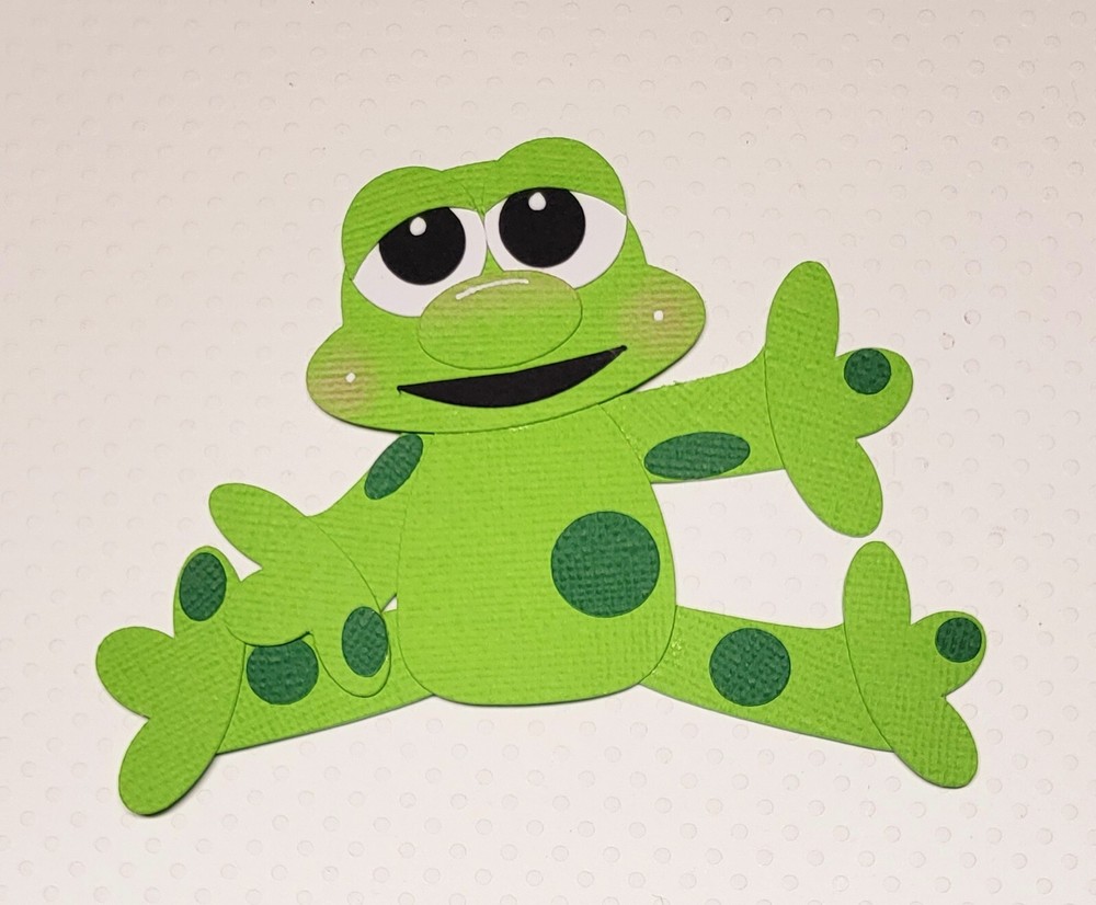 Little Frog. Scrapbook, Card making Paper Piecing