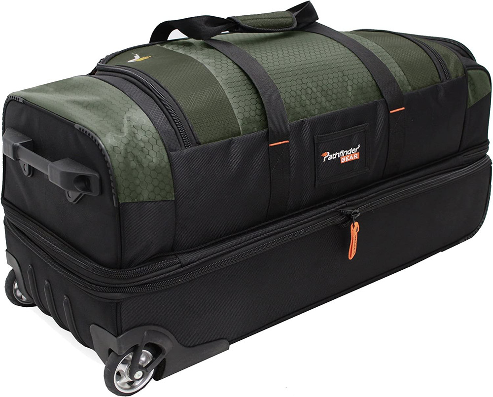 Gear 32 Inch Rolling Drop Bottom Duffel, Olive, One Size