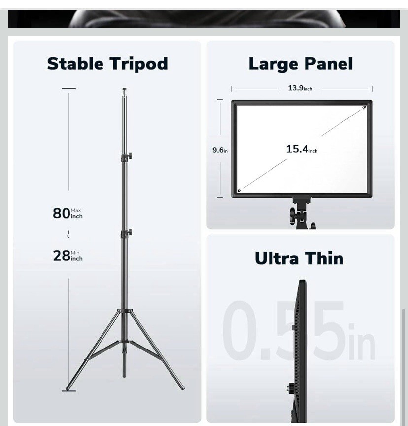 LED Video Light Panel For Streaming