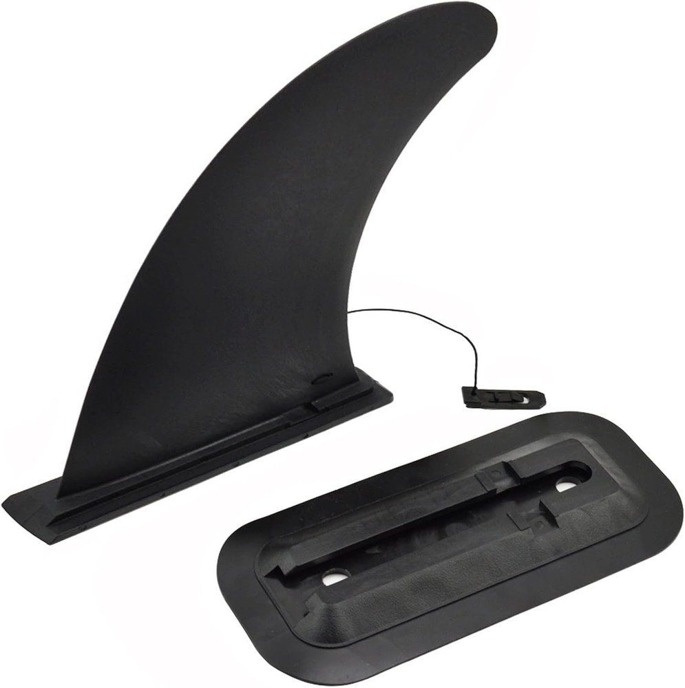 Surf Board Fin 9" Inflatable Paddleboard Replacement for Large, black