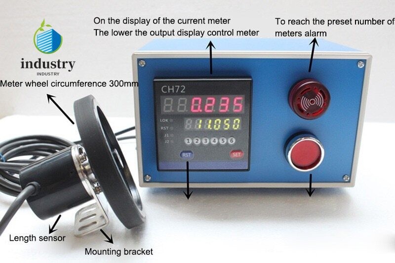 CH72 Electronic Encoder Length Counter Meter Wheel Roll Length Measuring Meter