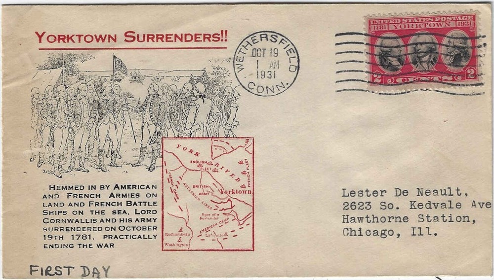 FDC     # 703-16B --  Ioor --  Yorktown issue