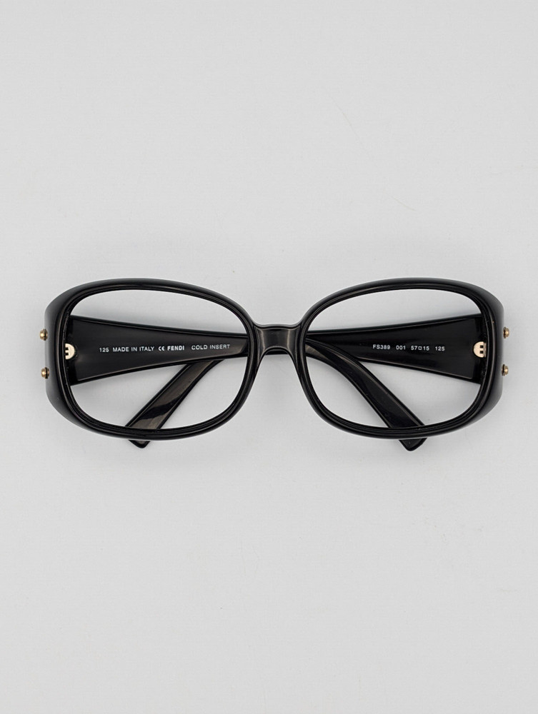 Fendi FS389 001 Black 57-15 Eyeglass Frame