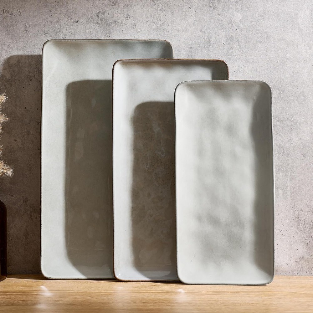 Serving Platter Rectangular 15.67/14.1/12.6inch Serving Dishes Entertaining