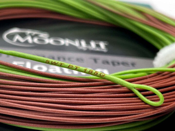 Moonlit Performance Taper Fly Line (load &shoot line quickly & ease) Olive/Brown
