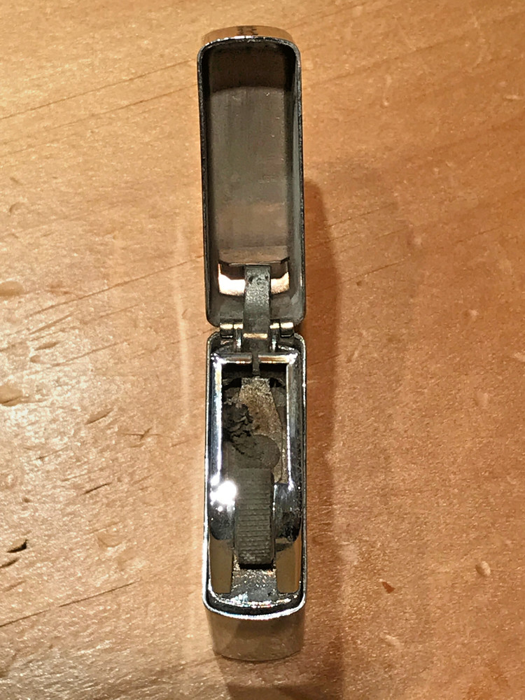VINTAGE BRUSH CHROME RONSON WIND II LIGHTER