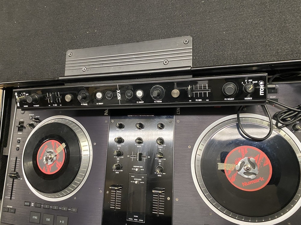 Numark NS7 DJ Controller + NSFX Effects Controller & Case W/ Cords | Big Bundle