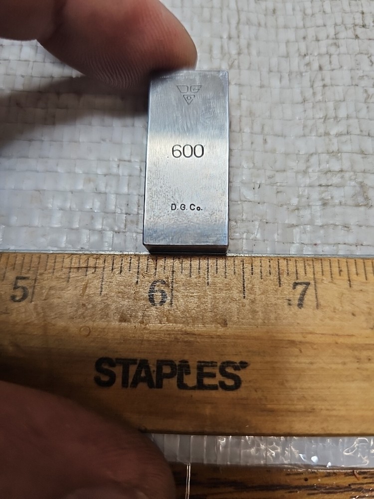 DEARBORN GAGE CO .600" RECTANGULAR GAGE BLOCK