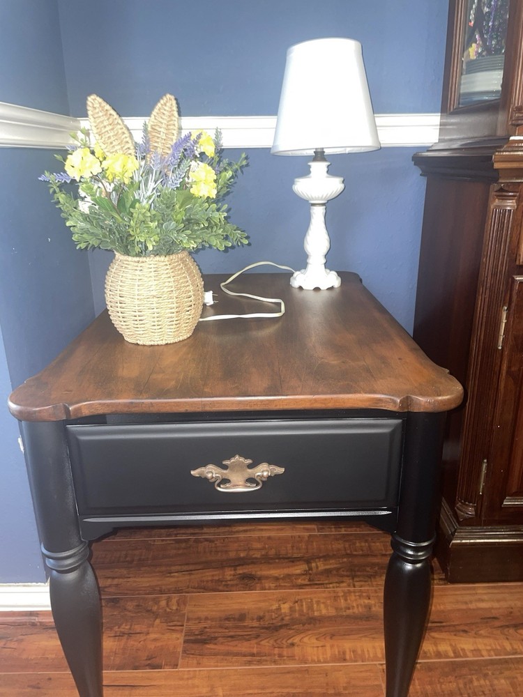 Solid Rock Maple Side Table – Sprague & Carleton (1950s–60s)