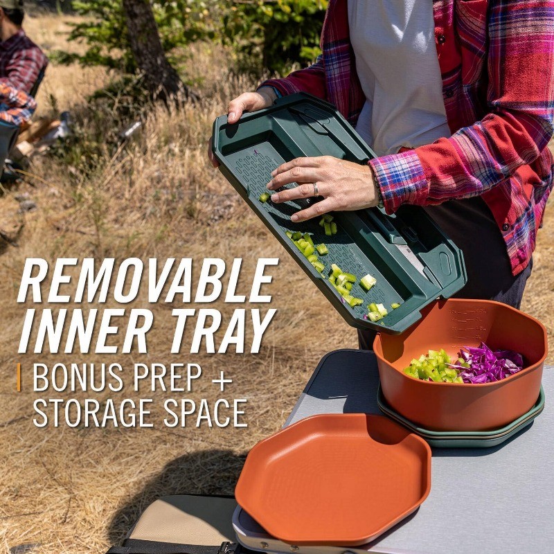 Gear ComplEAT Cutting Board Set - Cutting Board Kit with Polypropylene & Bamboo