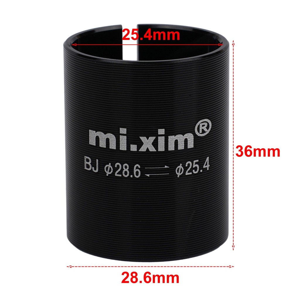 Variable ring MTB Adapter 28.6-25.4mm Front fork Conversion Stem Reducer