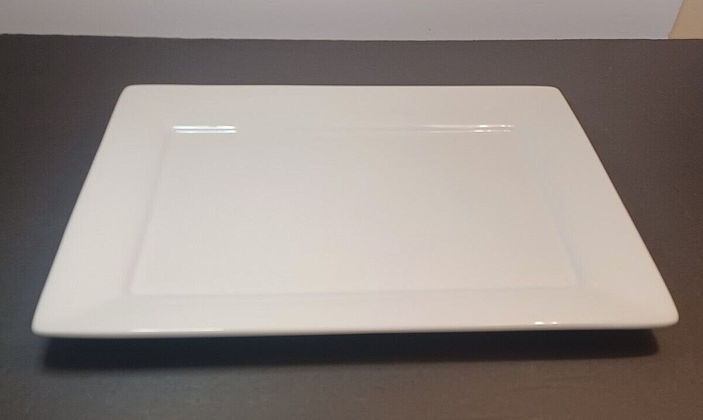 Better Homes and Gardens White Rectangular Platter 14.25" x 10"