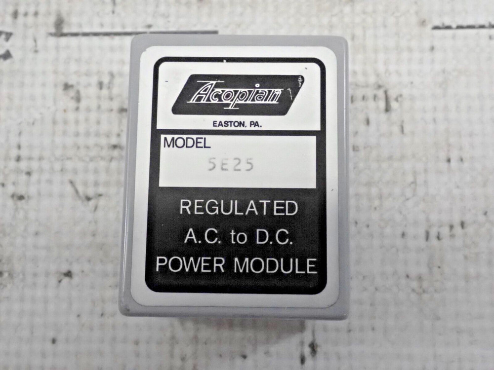 Acopian 5E25 Rgulated A.C. to D.C. Power Module
