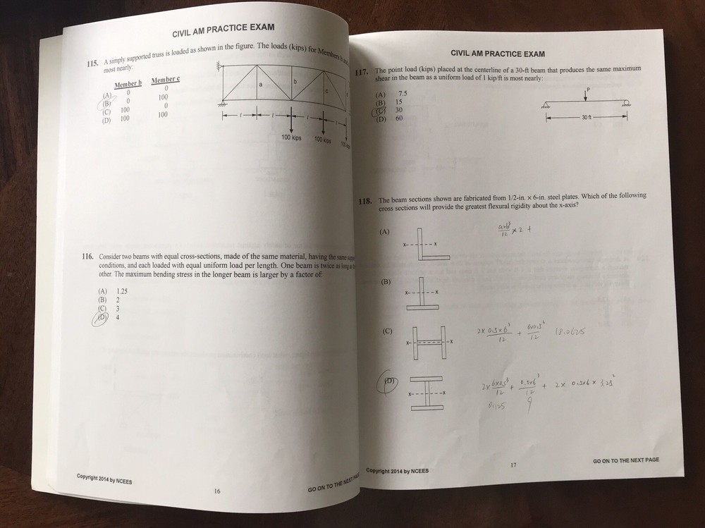 PE Civil Engineering Practice Exam -Structural