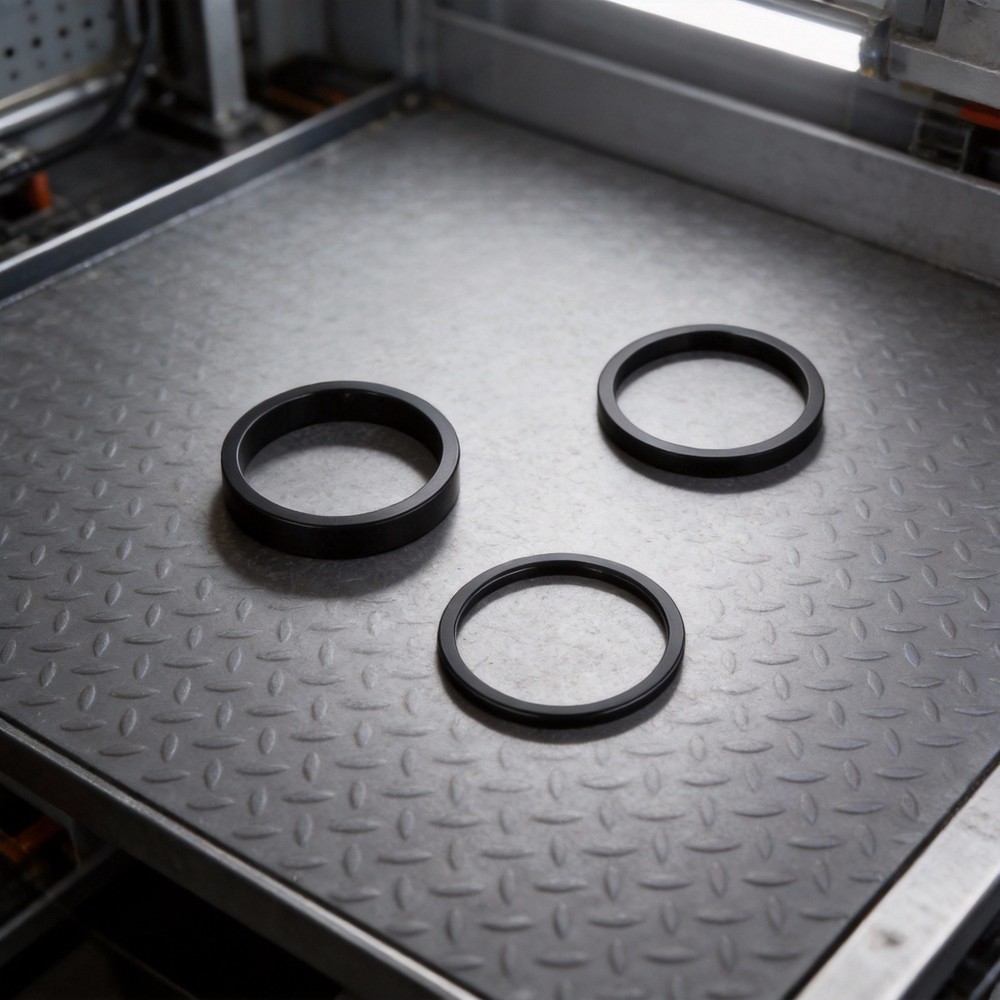 Stackable Design Aluminum Stem Riser Set 5 Height Options Anodized Silver Finish