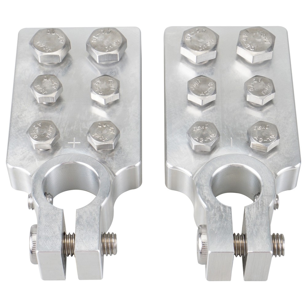 For Car Audio 6 Spot Flat Multi Connection Battery Terminals For SAE Post