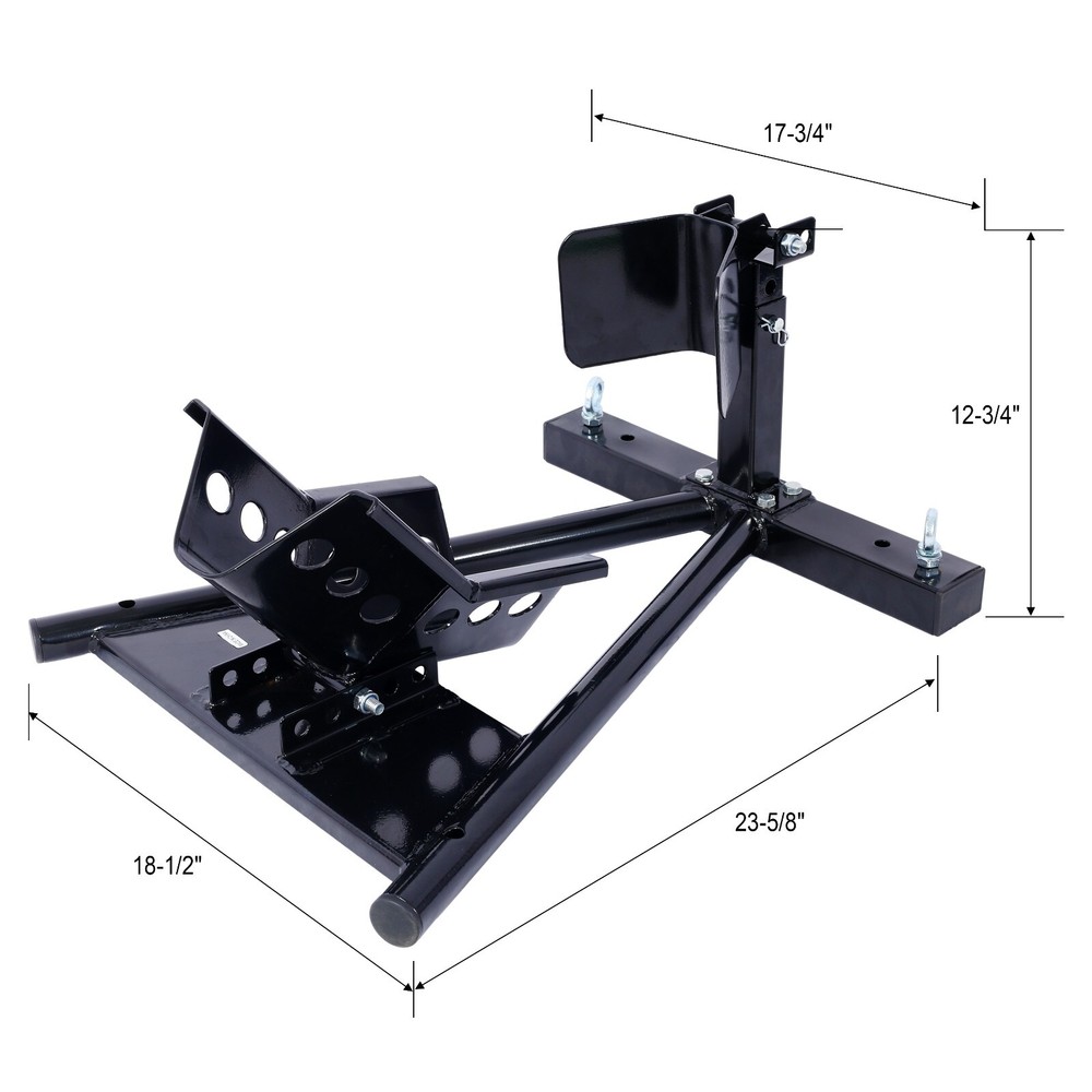 Motorcycle Front Tire Chock for 17"-21" Wheels Locking Adjusting Stand