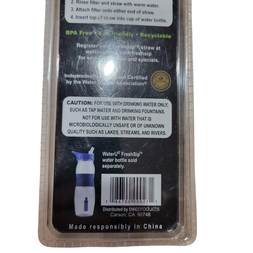 Fresh Sip Replacement Coconut Shell Carbon Technology Filter Straws New Water U