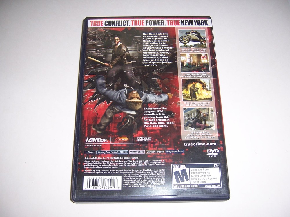 True Crime PlayStation 2 Authentic Case Only PS2