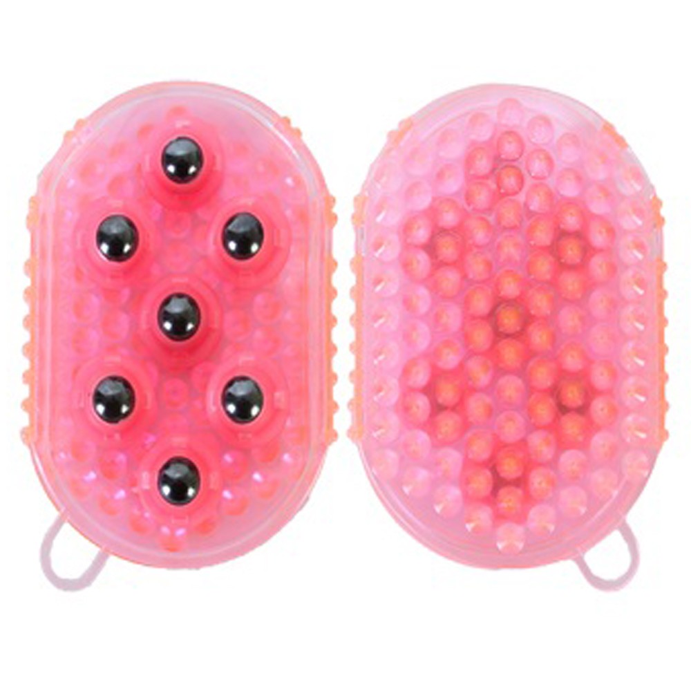 21AI Hilason Rubber Jelly Magnetic Rollers Massage Pink