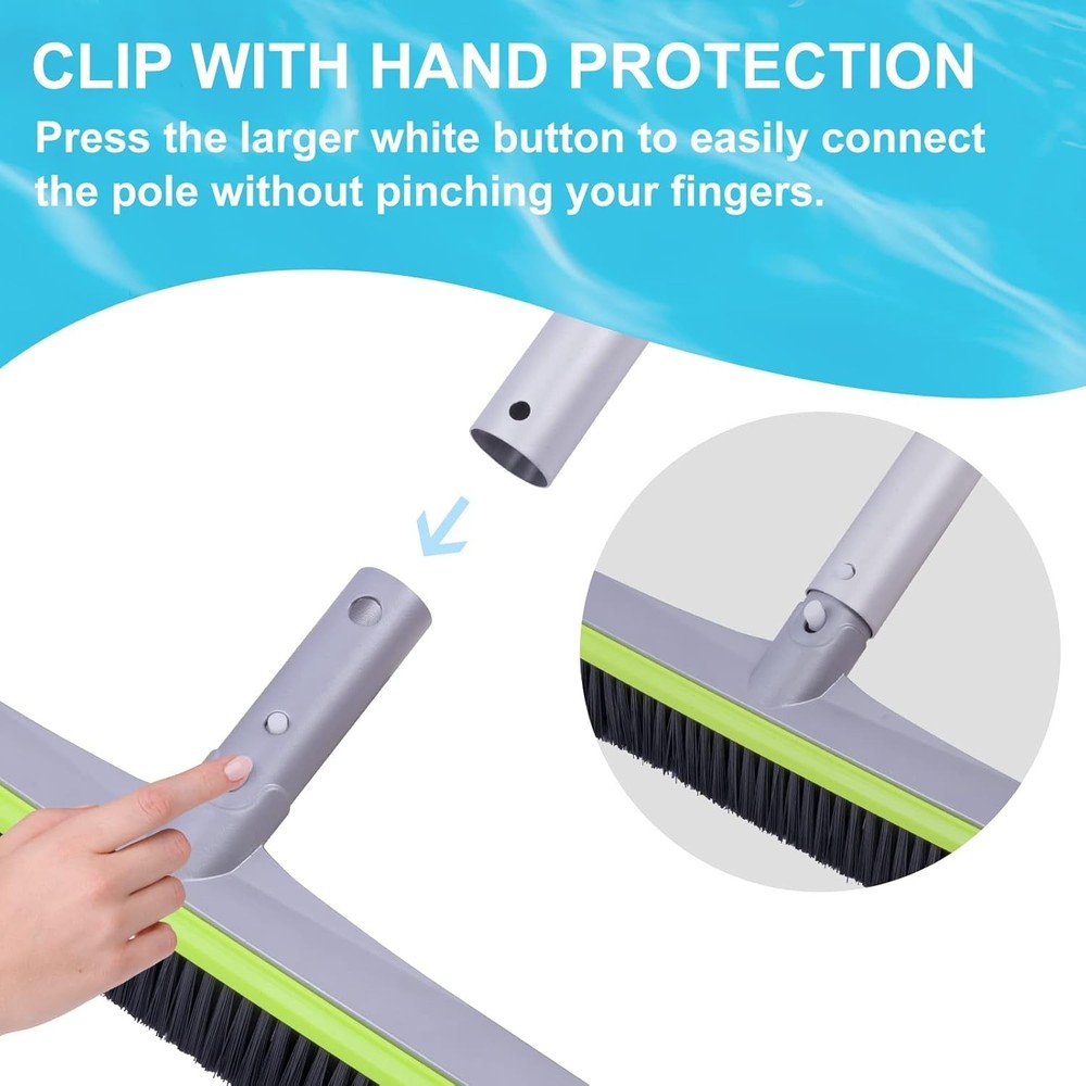 Inground/Above Ground Pool Scrub Brush, Lightweight
