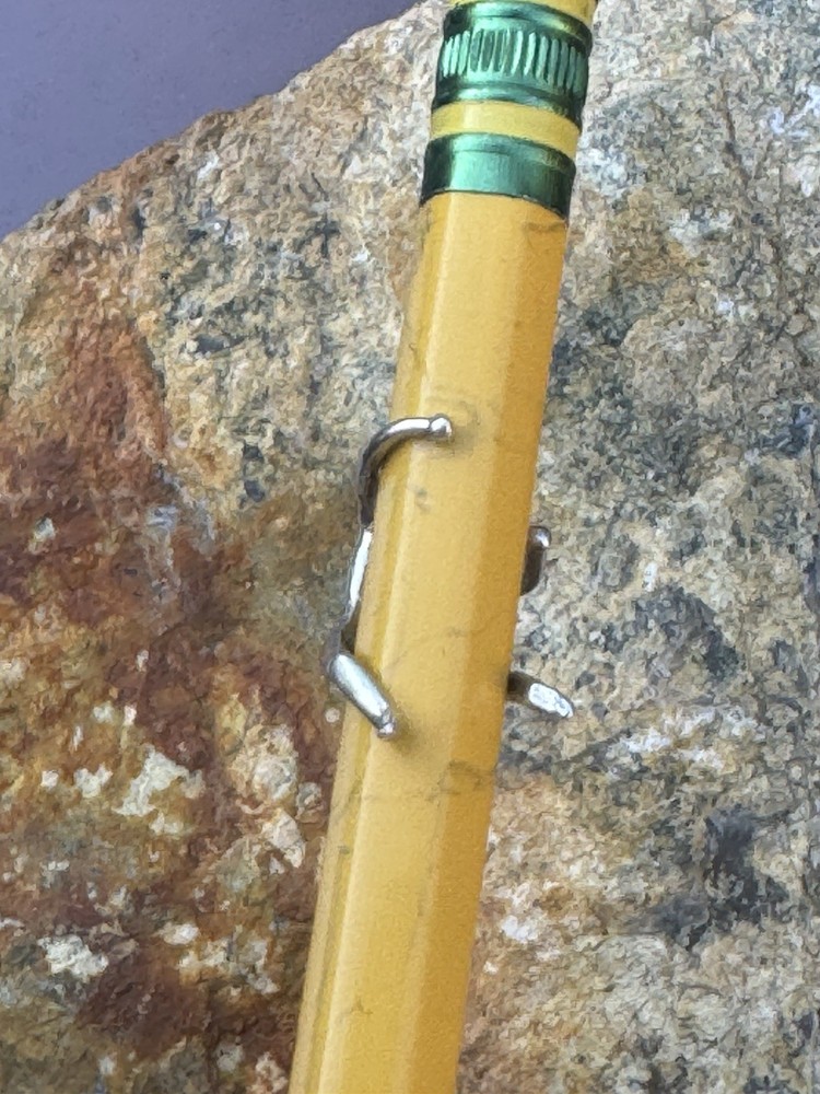 Sterling silver figure man for pencil