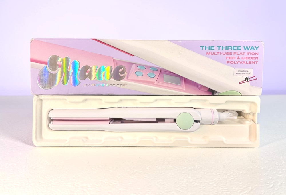 Mane Addicts The Three Way Multi-Use Flat Iron 450 °F