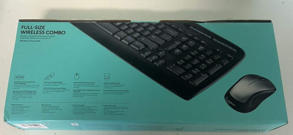 Logitech MK335 Wireless Desktop Keyboard and Mouse Combo Black/Silver