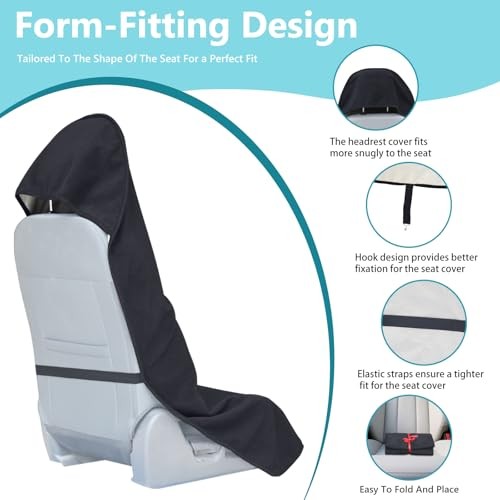 Car Seat Covers Universal Car Protective Front Seat Covers 2 Pack Black