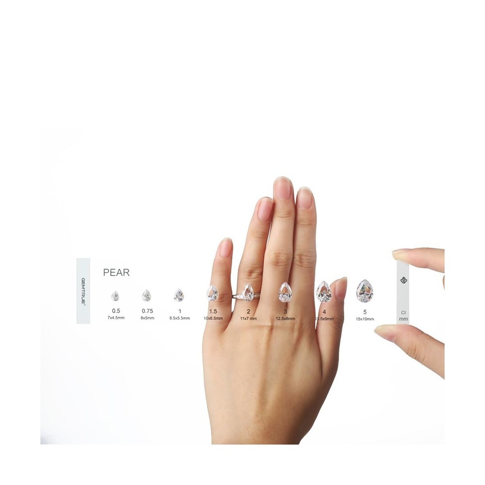 gemtrue Diamond Selector Kit - Visual Diamond Size and Shape Kit 5A Standard ...