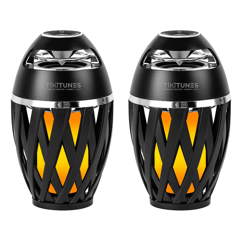 TikiTunes 2-Speaker Pack, 5-Watt Wireless Portable Speaker & Ambient LED Light