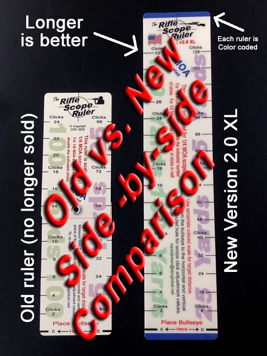 Rifle Scope Ruler Scope Click Calculator (Three-Ruler Combo Value Pack)