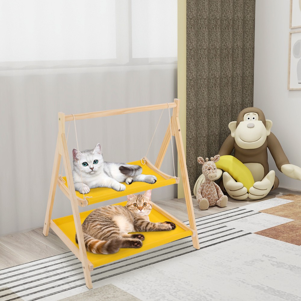 Cat Hammock Bed, Double Layer Cat Hammock Bed, Pet Bed
