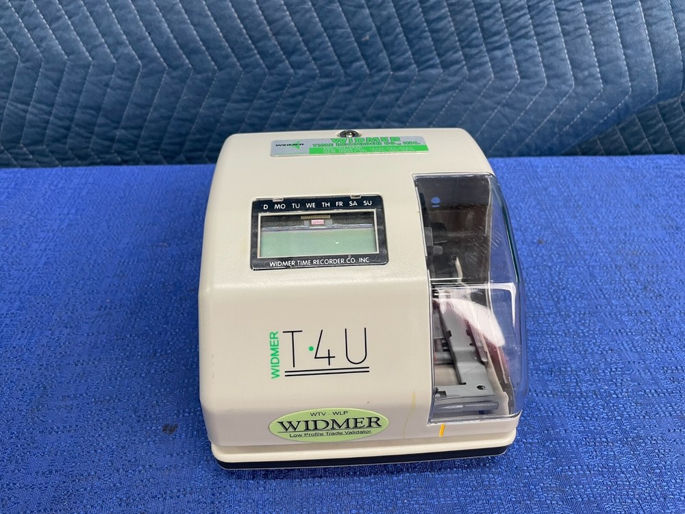 Widmer T-4U Electronic Time Clock & Date Stamp Recorder