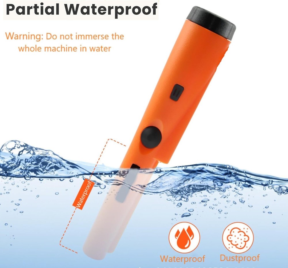 Metal Detector HandHeld Pro Pinpointer Pointer Probe Sensitive Tester Waterproof