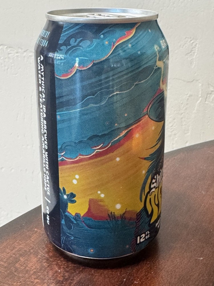 Shiner TexHex Bruja's Brew IPA - Empty Beer Can Bottom Opened