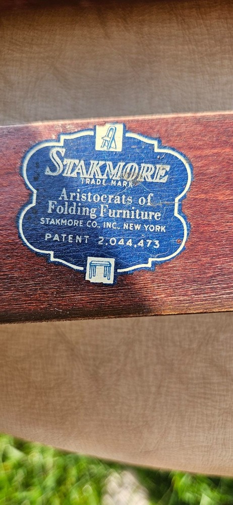 Stakmore Chinoiserie PAIR folding chairs