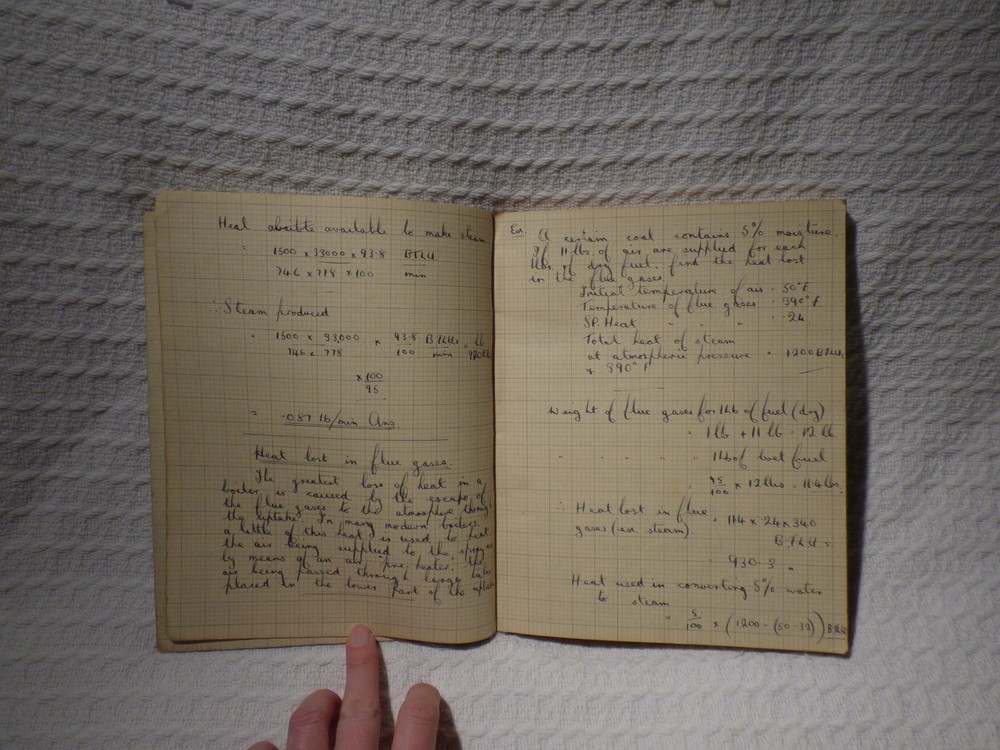 Post-WW2 1940s 1950s Royal Navy Engineering Training Notes Ephemera