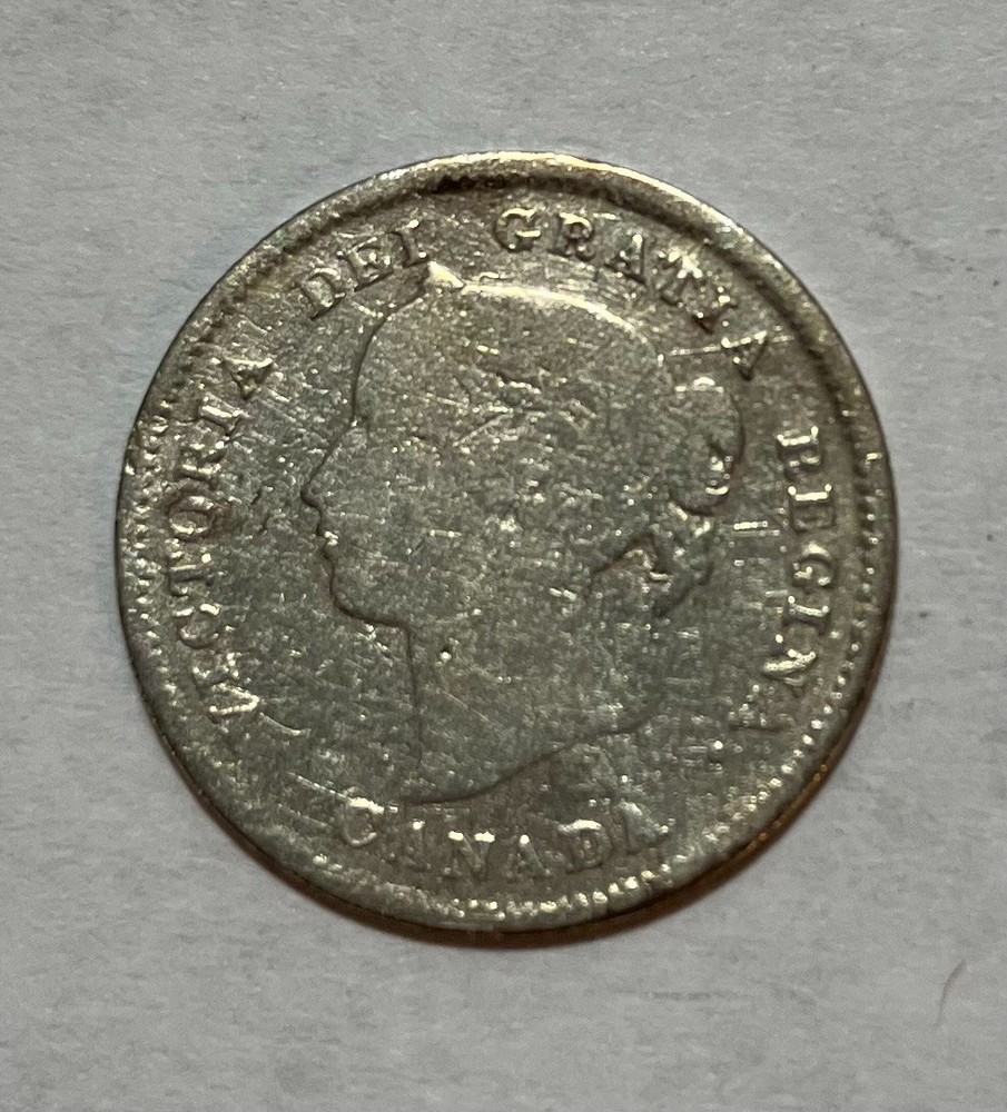 1891 Canada Silver 5 Cents