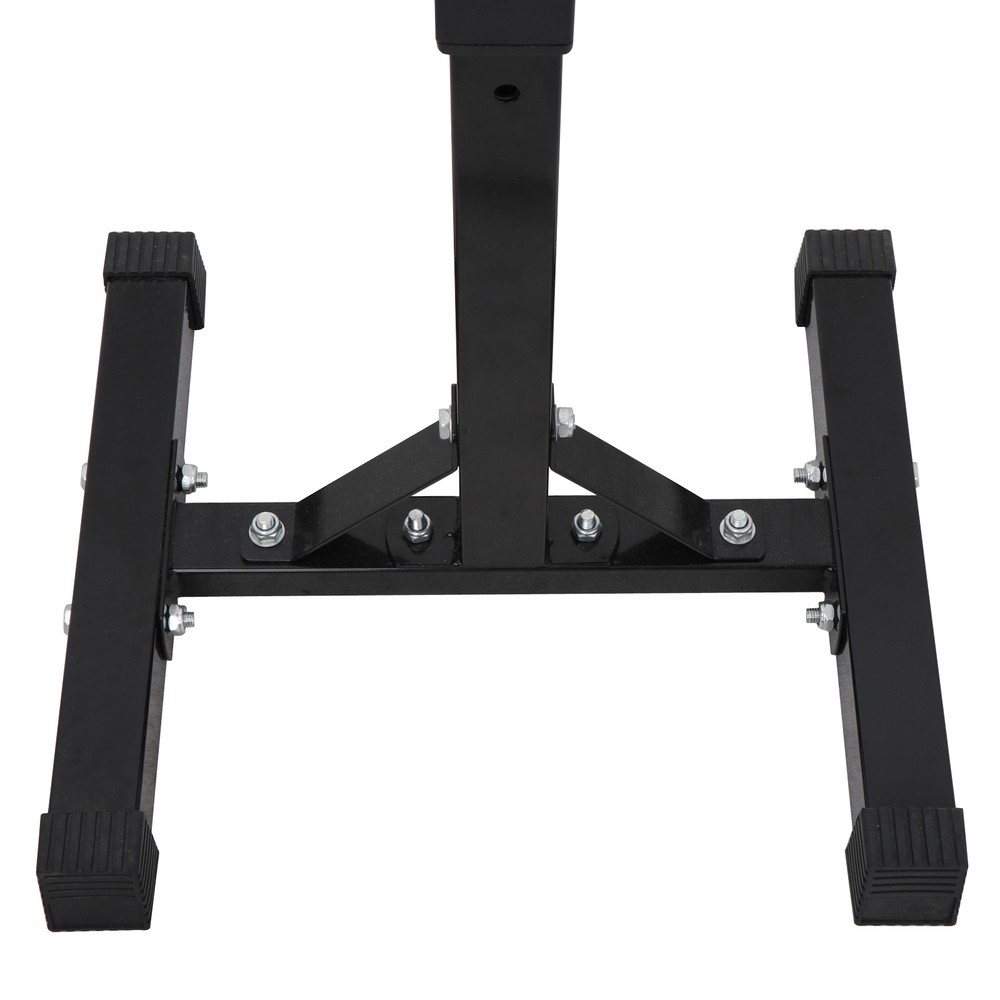 2pcs Adjustable Rack Standard Solid Steel Squat Stands Barbell Press Bench